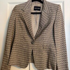 Giorgio Armani Gray / Light Brown Blazer - size 40 (fits US size 4)